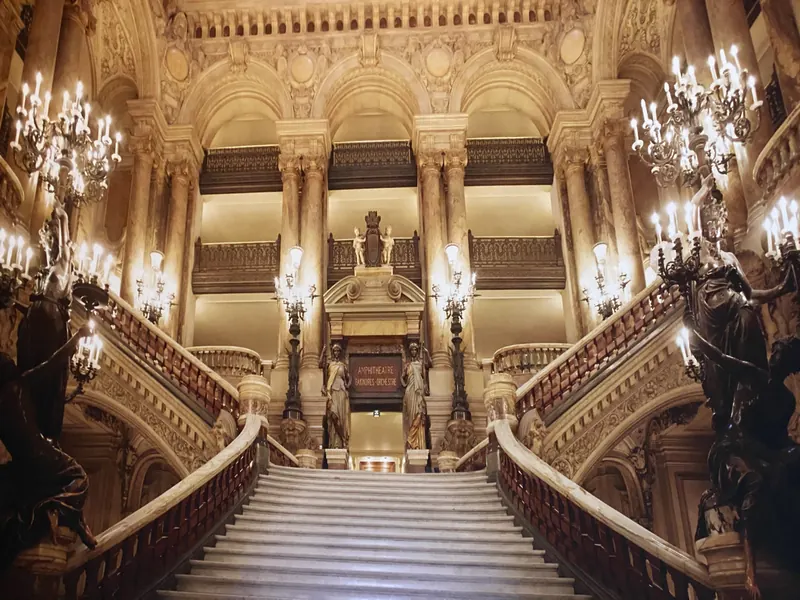 Grand Staircase photo booth backdrop