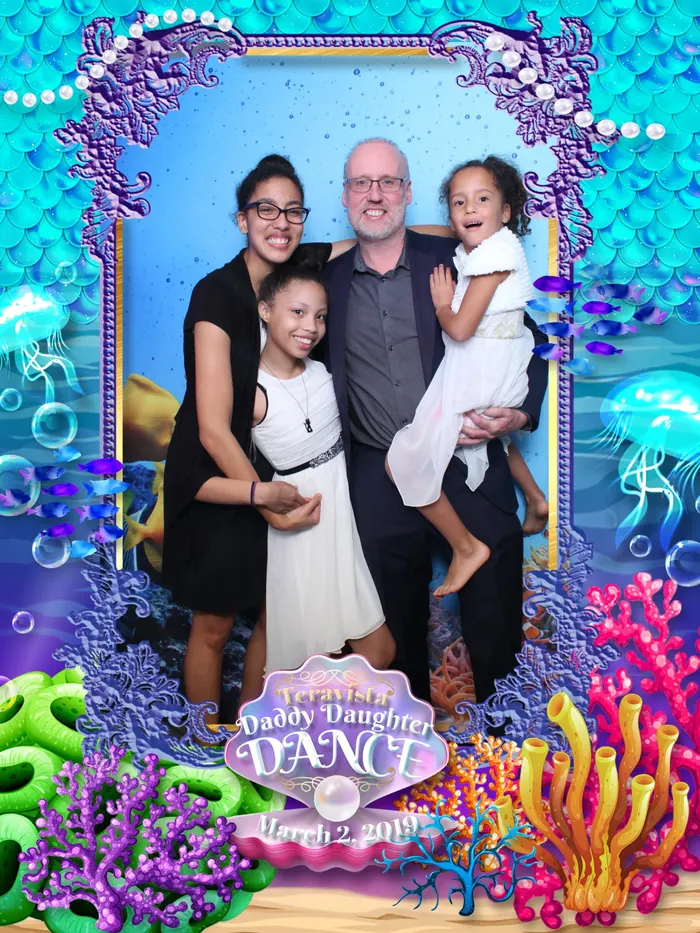 Father and daughter photo from a Daddy Daughter Dance